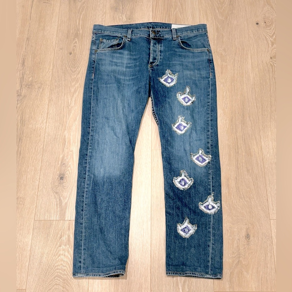 Custom Made “Lord” Brand @lvrdbrand OG sparkley purple eye Rag and Bones Sz 34